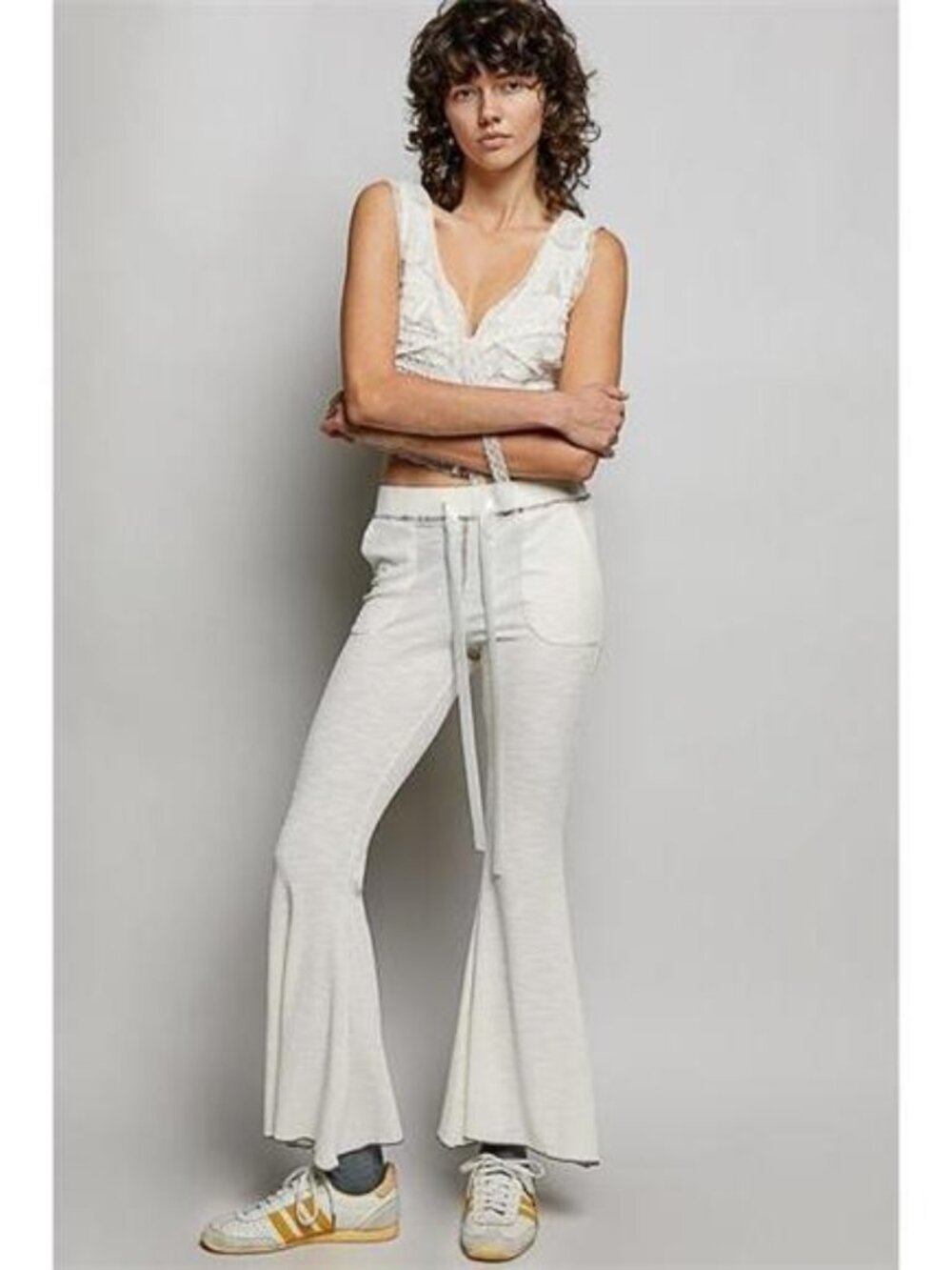 POL Drawstring Textured Ribbed Knit Pants - Picture 5 of 7